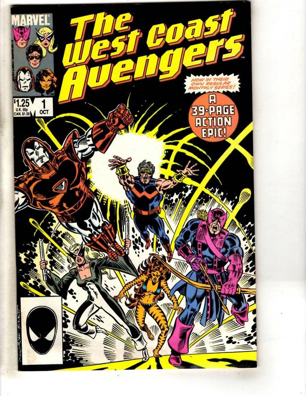 Lot Of 8 West Coast Avengers Marvel Comic Books # 1 6 42 43 44 45 46 + Ann 1 RJ5