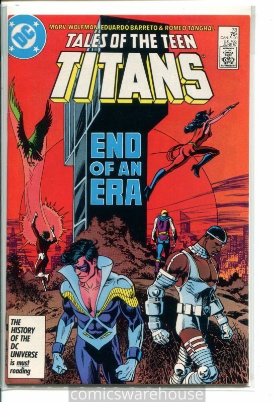 TALES OF THE TEEN TITANS (1984 DC) #78 VF+ A07157