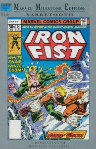 Marvel Milestone Edition: Iron Fist #14 VF ; Marvel | Sabretooth