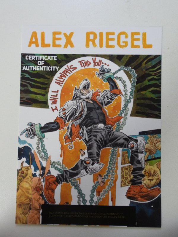 Ninja Funk #3 Virgin Variant Signed by Alex Riegel W/ COA NM condition