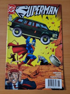 Superman #124 Newsstand Variant ~ NEAR MINT NM ~ 1997 DC Comics
