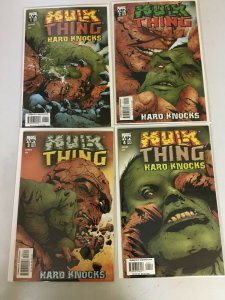 Hulk and Thing Hard Knocks set #1-4 6.0 FN (2004)