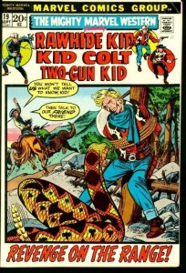 MIGHTY MARVEL WESTERN #19-RAWHIDE KID/KID COLT VG/FN