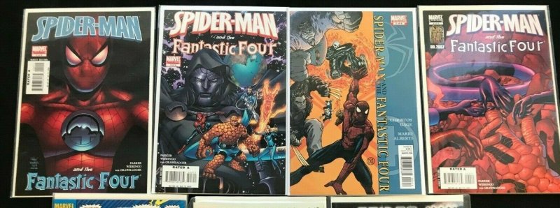SPIDER-MAN 7PC LOT (VF) FANTASTIC FOUR TEAM-UP!! DOC OC!! 2007