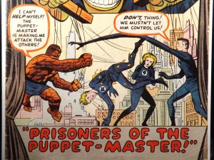 FANTASTIC FOUR #8 GD/VG 1st Appearance Alicia Masters Puppet Master 1962 Marvel