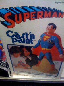 VINTAGE SUPERMAN CAST N' PAINT KIT! STILL SEALED! MIB!