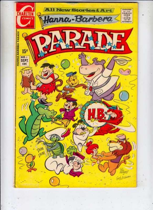 Hanna-Barbera Parade #1 (Sep-71) VF+ High-Grade Hanna-Barbera Studio Charecte...