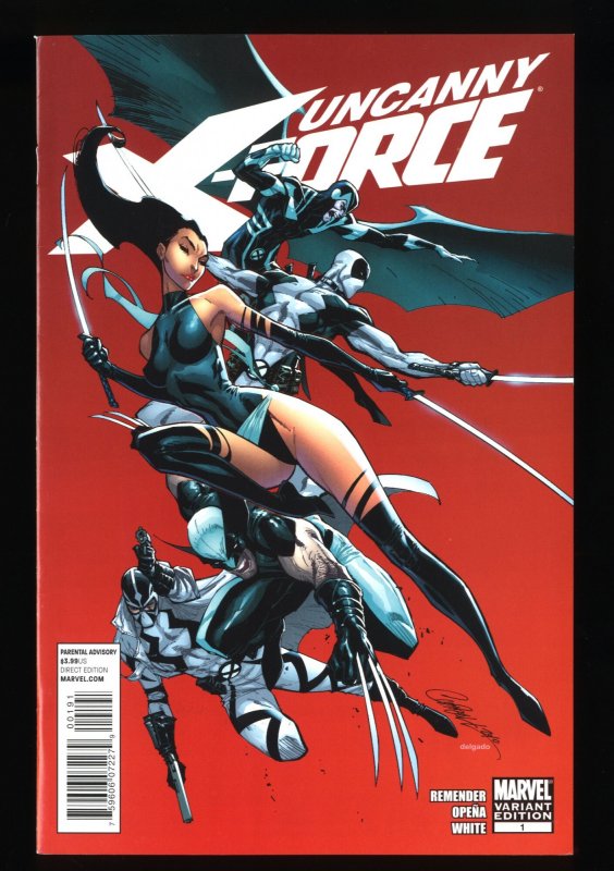 Uncanny X-Force #1 NM 9.4 1:50 J. Scott Campbell Variant