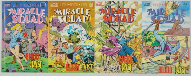 Miracle Squad: Blood & Dust #1-4 VF/NM complete series - apple comics set 2 3 