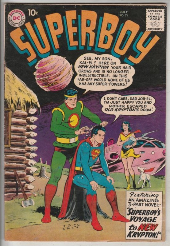 Superboy #74 (Jul-59) FN/VF Mid-High-Grade Superboy