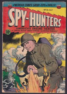 Spy-Hunters 18 (1952) GD/VG 3.0 Flamethrower ACG comic