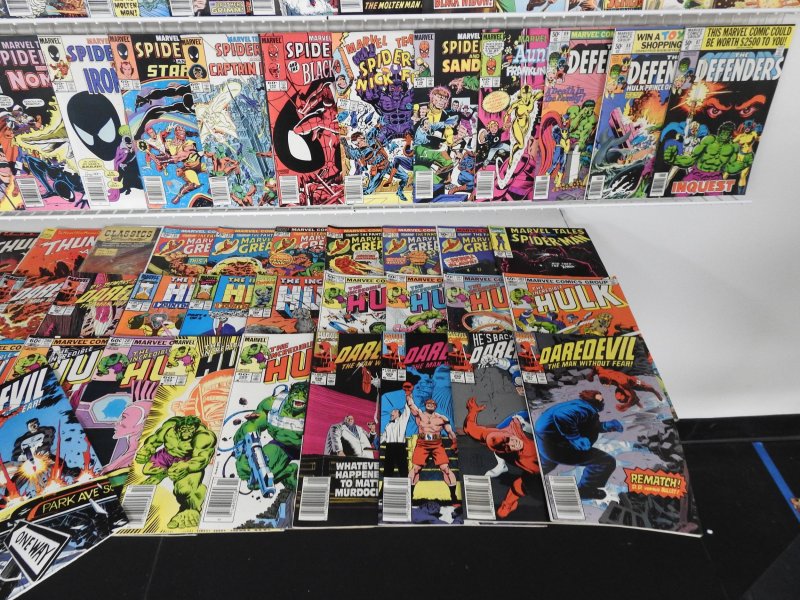 Huge Lot 180+ Comics W/ Thing, Two-in-One, Hulk, Daredevil+ Avg Fine+ Condition!