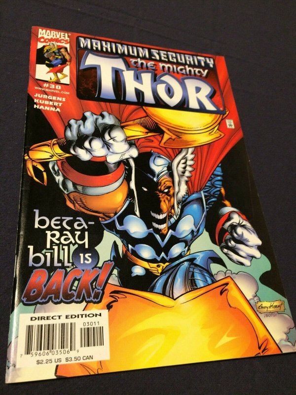 Thor #30 (2000) Maximum Security Beta-Ray Bill Marvel Comics NM