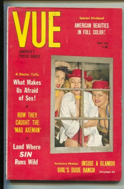 Vue 9/1959-cheesecake-girl's dude ranch-showgirls,-pin-ups-Exploitation-sensa...