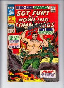 Sgt. Fury and His Howling Commandos King-Size Special #3 (Aug-67) FN Mid-Grad...