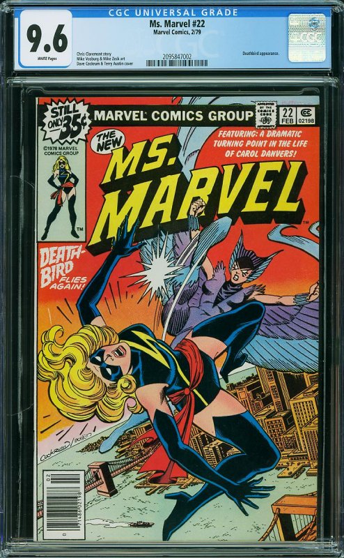 Ms. Marvel #22 (CGC 9.6) Mystique Death-Bird SUPER High Grade Bronze MARVEL