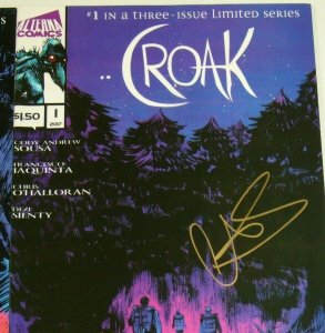 Croak #1-3 VF/NM complete series - camping/swamp horror - signed - alterna comic