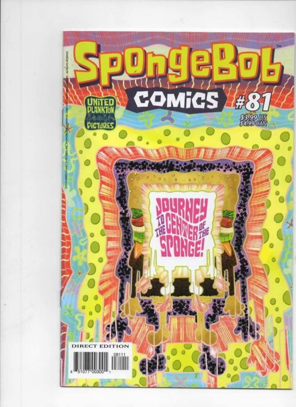 SPONGEBOB #81, NM, Square pants, Bongo, Cartoon comic, 2011 2018, more in store