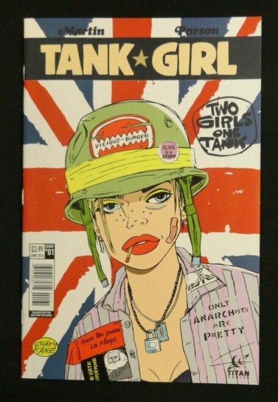 Tank Girl: Two Girls One Tank #1 Variant Covers B, C, & D Lot of 3 