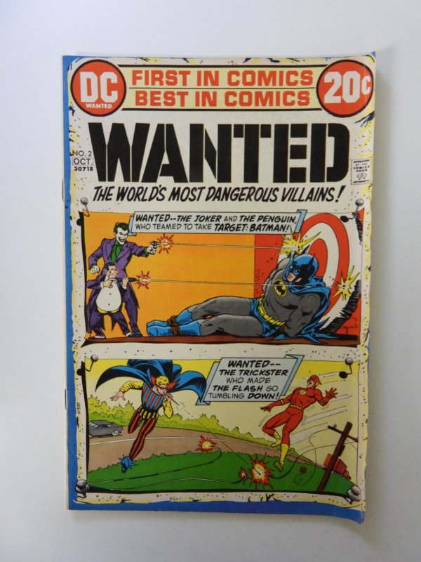 Wanted, The World's Most Dangerous Villains #2 (1972) FN- condition