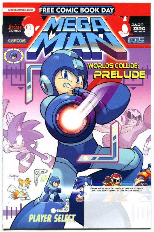 SONIC the HEDGEHOG / MEGA MAN #1, NM, FCBD, Worlds Collide, 2013, more in store