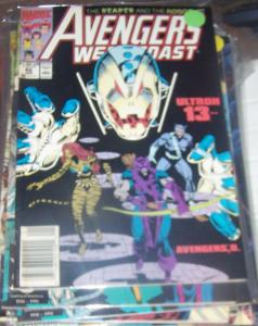 west coast avengers  # 66 JAN 1991   ULTRON 13 TIGRA HAWKEYE IRONMAN