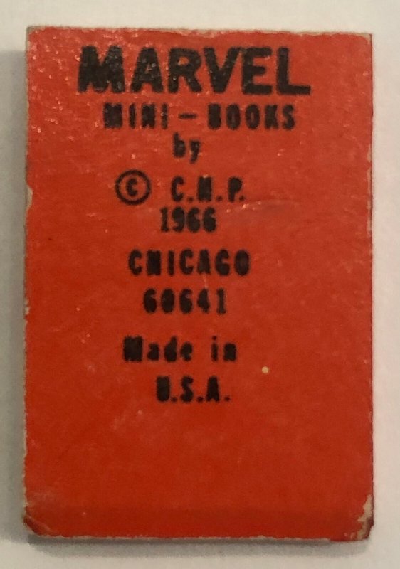 1966 NICK FURY (Red) Mini-Comic Promo Marvelmania Gumball Prize VF 8.0