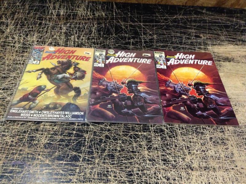 Lot Of 3 Amazing High Adventures Marvel Comic Books # 1(2) 2 Awesome Issues!! N9