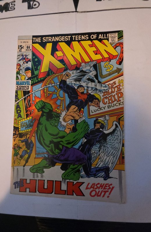 The X-Men #66 (1970)vs the hulk Buscema/thomas