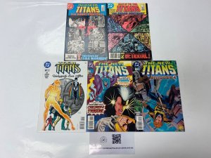 5 DC comic books Tales Teen Titan #42 43 Teen Titan #2 New Titan #118 126 23 LP5