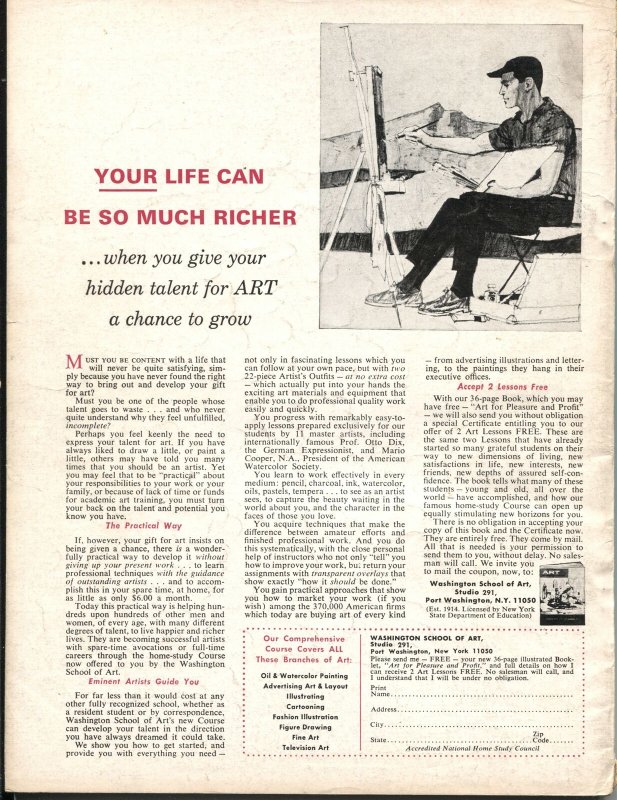 STAG ANNUAL #3-1966-EARLY PUSSYCAT COMIC-STAN LEE-CHEESECAKE-TERROR-RARE PULP