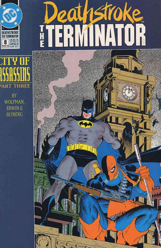 Deathstroke the Terminator #8 FN ; DC | Batman City of Assassins 3 Zeck