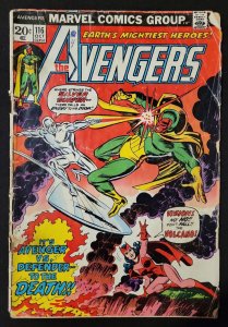 AVENGERS #116 Defenders Silver Surfer  Bob Brown  John Romita 1973 Marvel 