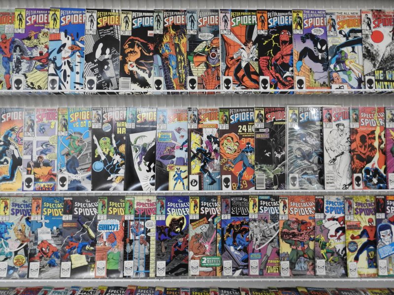 Huge Lot 180+ Comics:  ALL PETER PARKER SPECTACULAR SPIDER-MAN!! Avg VF- Cond!!