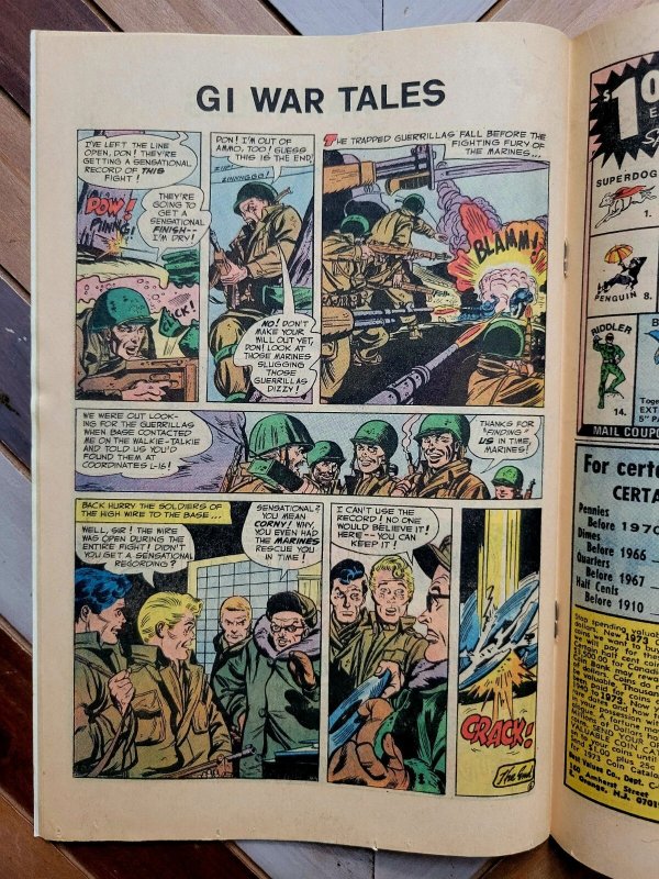 G.I. WAR TALES #4 VG 4.0 (DC 1973) Final Issue / Joe Kubert Cover + Mort Drucker