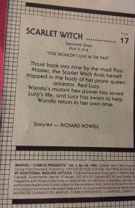 Marvel Comics Presents #62 (1990) Wolverine