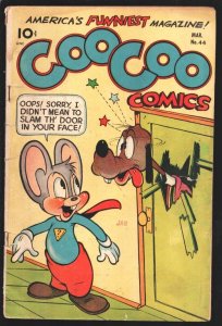 Coo Coo Comics #44 1949-Super Mouse cover & sci-fi story-Frank Frazetta text ...