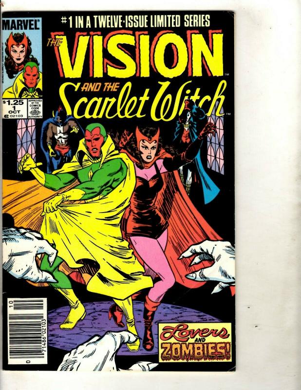 Lot of 12 Vision and Scarlet Witch Marvel Comics #1 2 3 4 5 6 7 8 9 10 11 12 DS2