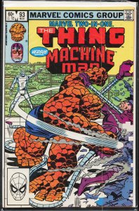 Marvel Two-in-One #93 (1982) The Thing
