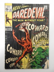 Daredevil #55 (1969) VG- Condition 1/2 in tear bc