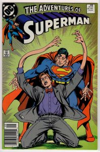 Adventures of Superman #458 Newsstand Edition (1989) 7.0 FN/VF