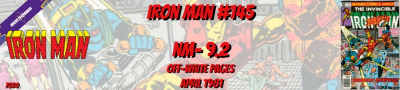 Iron Man 145 NM- 9.2 Marvel 1981
