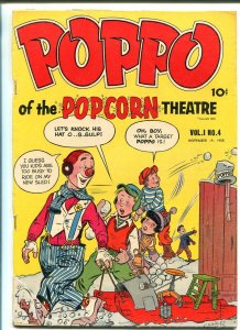 POPPO OF THE POPCORN THEATRE #4 1955-FULLER PUB-WACKY-CHARLES BIRO-RARE-good