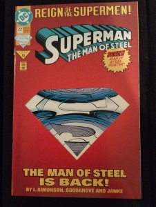 Superman: The Man of Steel #22 Die-Cut Cover (1993)