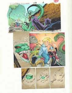 Spectacular Spider-Man #239 p.18 Color Guide Art - The Lizard - by John Kalisz