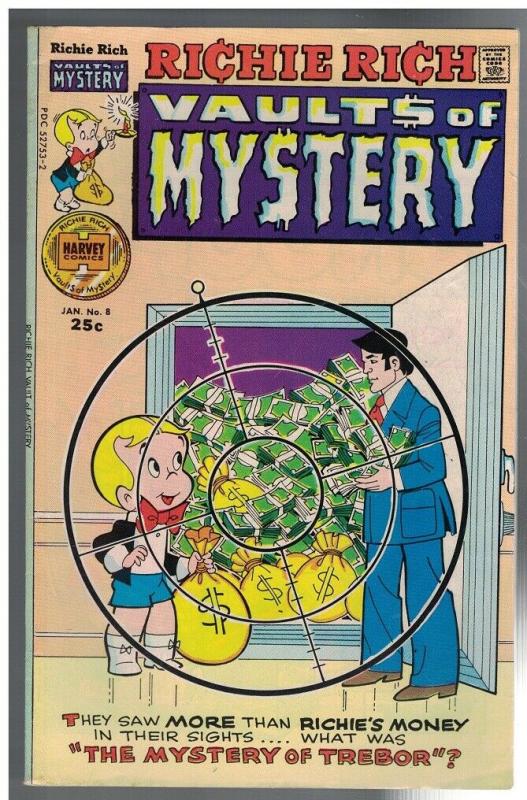 RICHIE RICH VAULT OF MYSTERY 8 VG-F  Jan. 1976