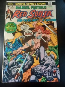 Marvel Feature #1 NM- Red Sonja Marvel Comics c213