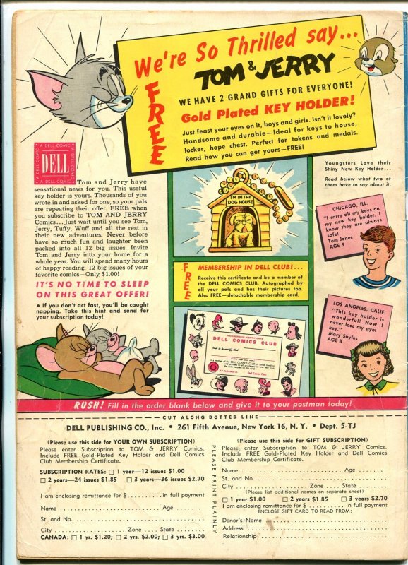 Tom & Jerry #94  1952 - Dell  -VG - Comic Book