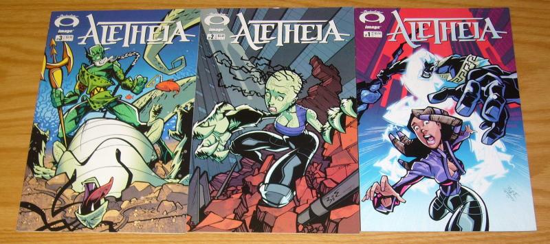 Aletheia #1-3 VF/NM complete series - image comics good girl set lot bob lefevre