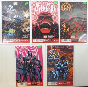 Avengers Lot 5 #Secret 2, Uncanny 2, Arena 9, 17, New 26 2013 Marvel Comics